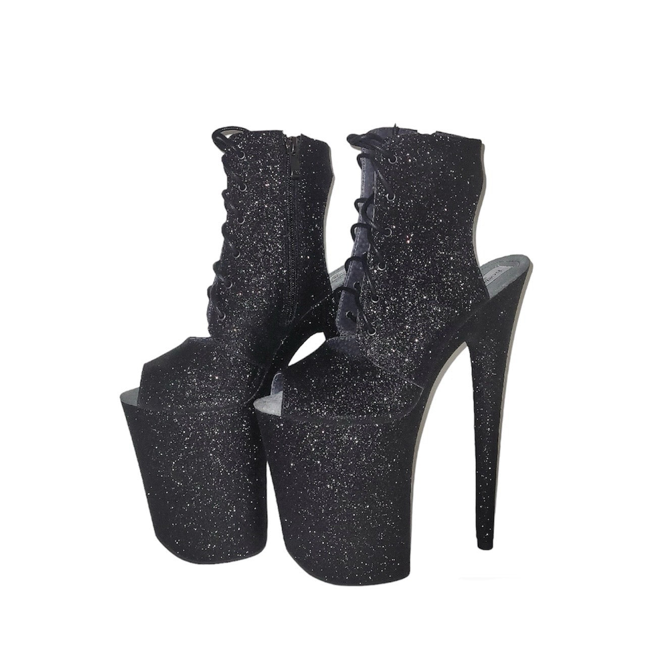 Black glitter Eva ankle - mid calf boots (more colors are available)