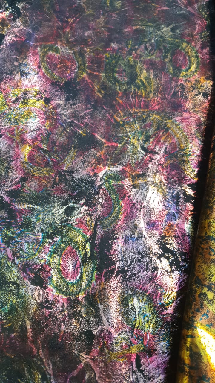 Forest Camo genuine leather smoky translucent platform strappy ankle - mid calf boots