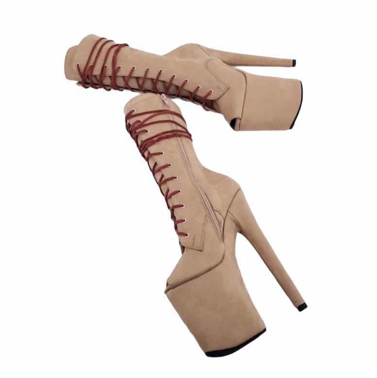 Vegan mid top calf boots
