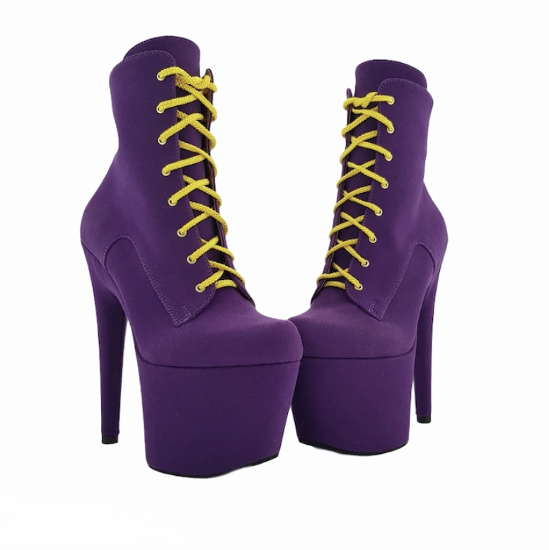 Purple calf store boots