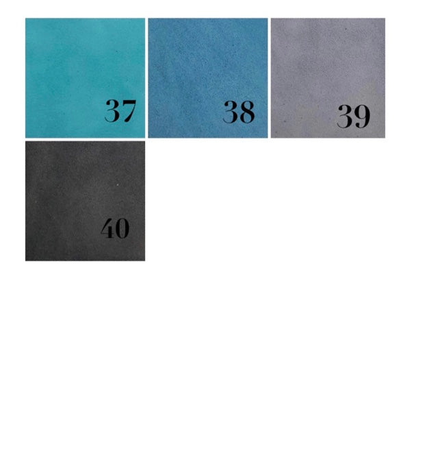 Midnight blue and black mismatched genuine suede ankle - mid calf boots(more colors are available)