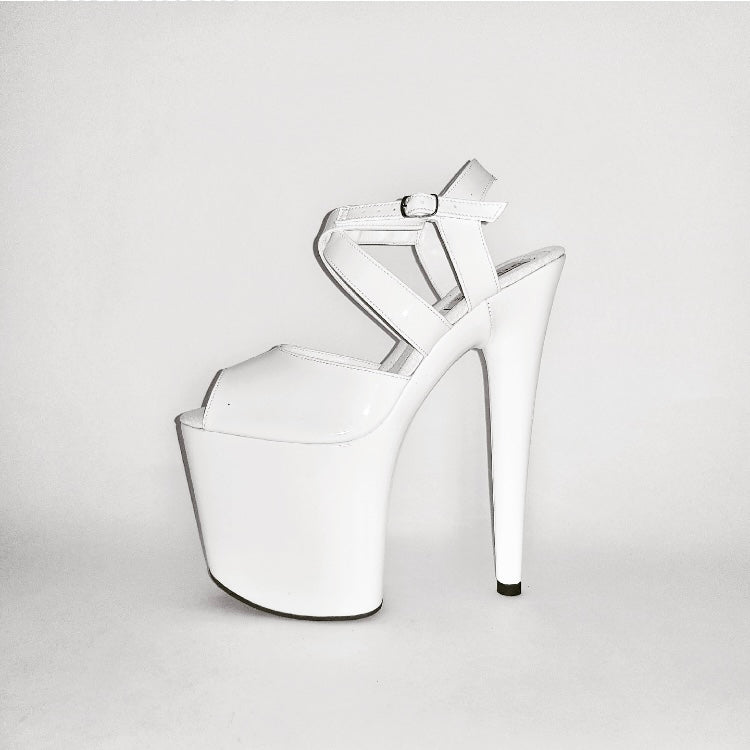 Diana black patent leather sandals (more colors are available)