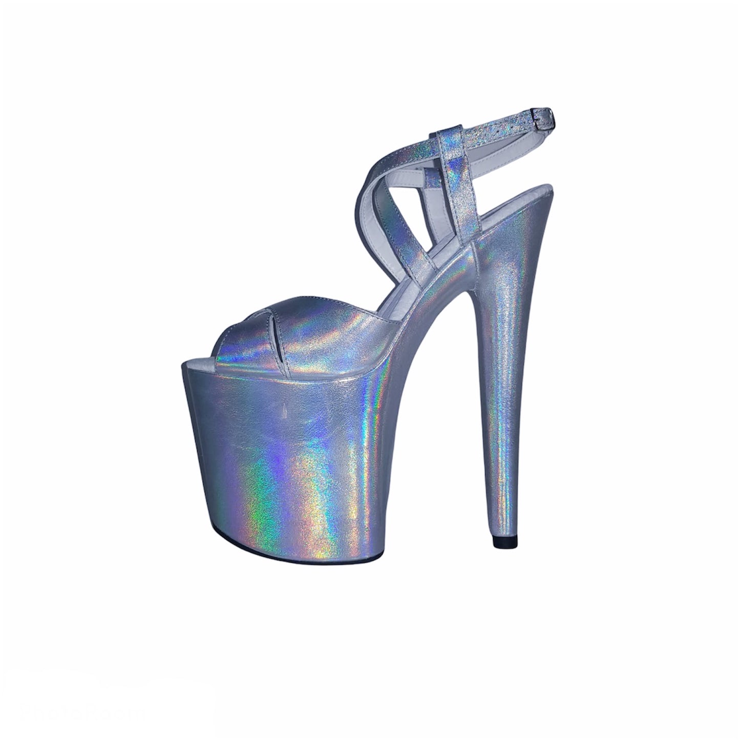 Jacky pearl silver leather sandals