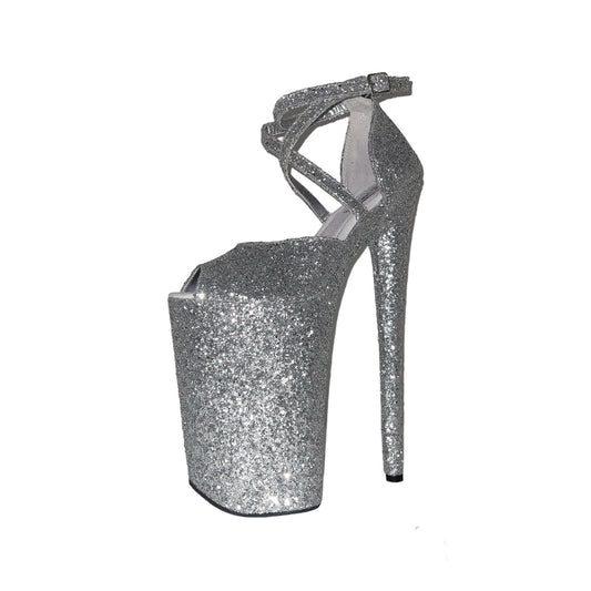 Carmen silver glitter sandals (more colors are available)