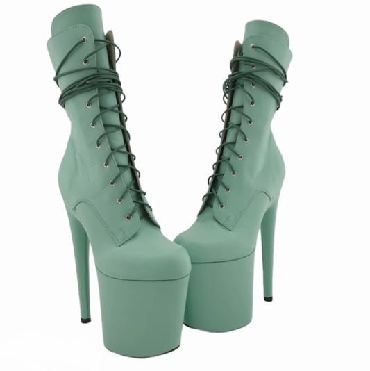 Mint genuine leather ankle - mid calf boots (more colors are available)