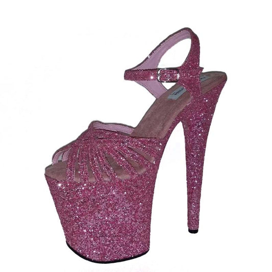 Spider pink glitter sandals (more colors are available)